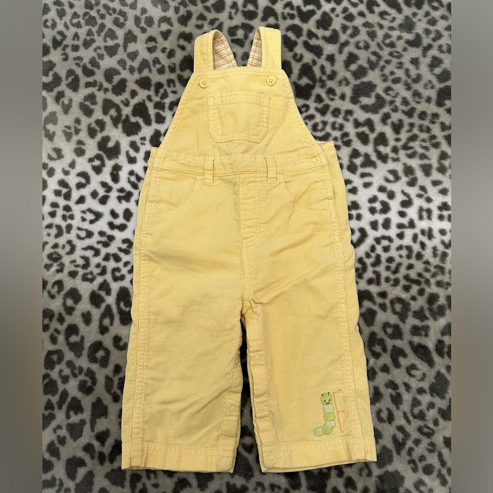 2006 Gymboree Corduroy Overalls in Yellow Size 6-12 months